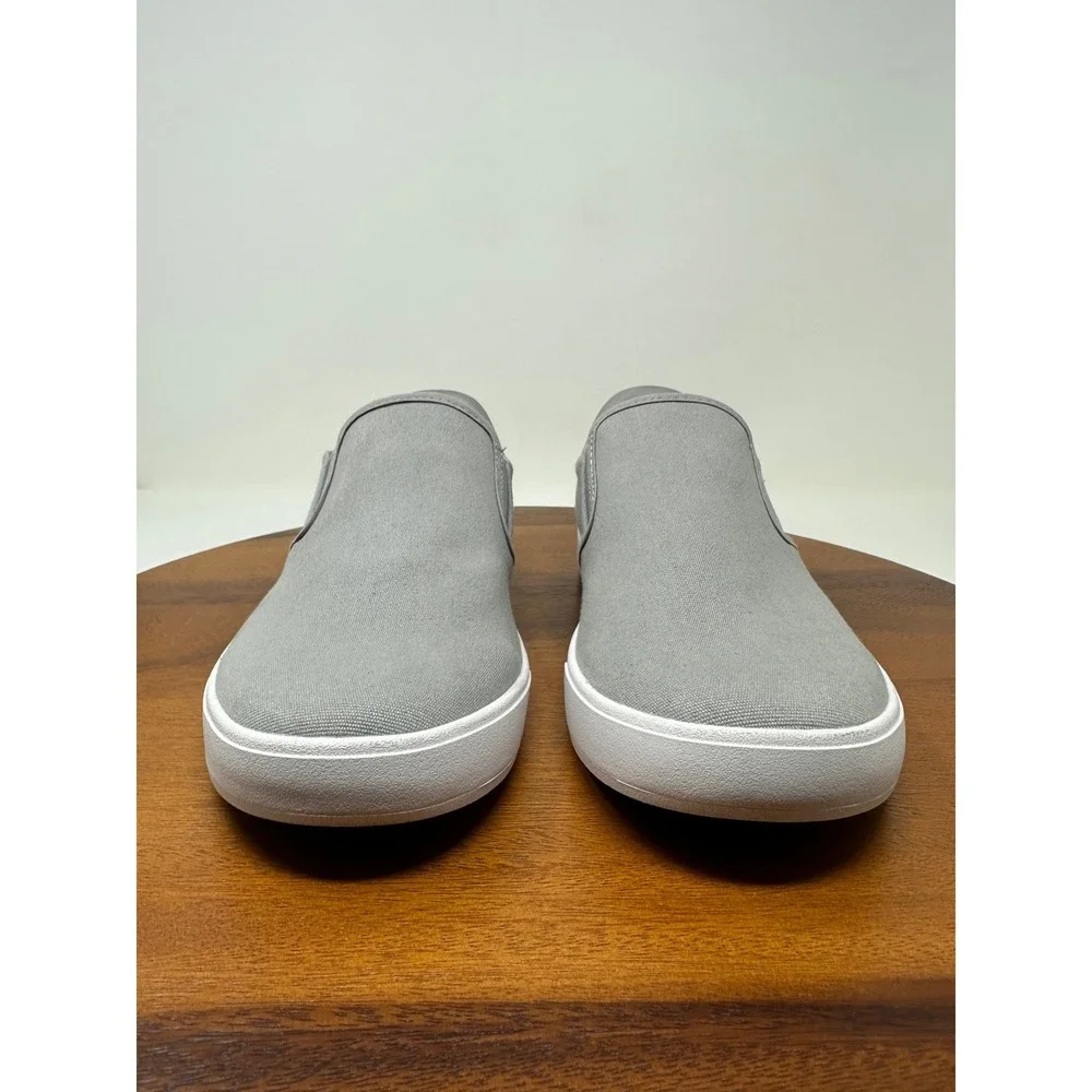 Kizik Venice Slip On Sneakers Grey Canvas Hands Free Shoes Mens 8W Womens 9.5W